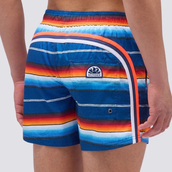 Sundek Multicolor Striped Swim Trunks - Picture 2 of 7